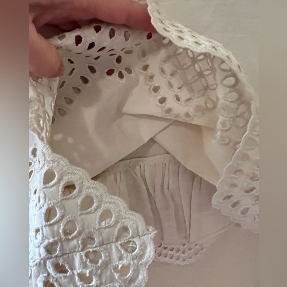 Banana Republic Cream Skirt with Ribbon waistband Size 2 - Picture 4 of 4